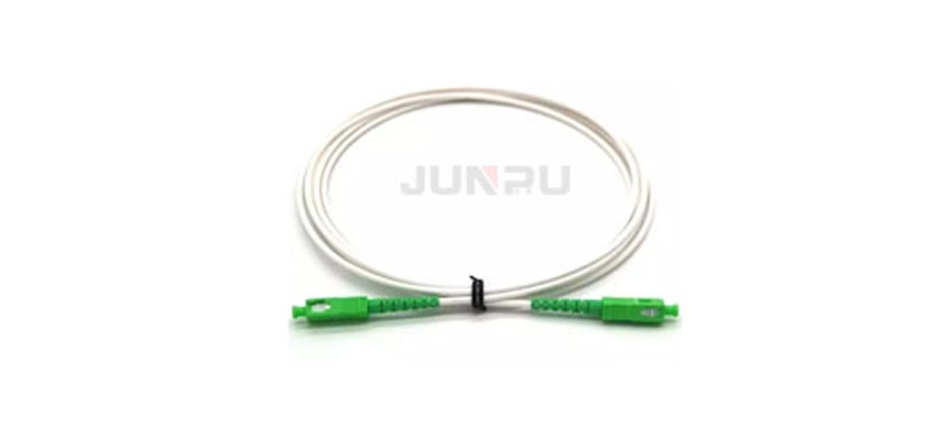 Ivory White SC / APC G657A2 Fiber Patch Cord