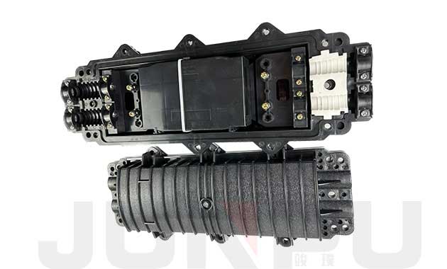 144 core inline optic fiber enclosure