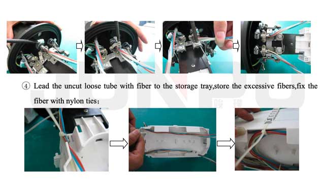 48 core fiber optic dome splice enclosure