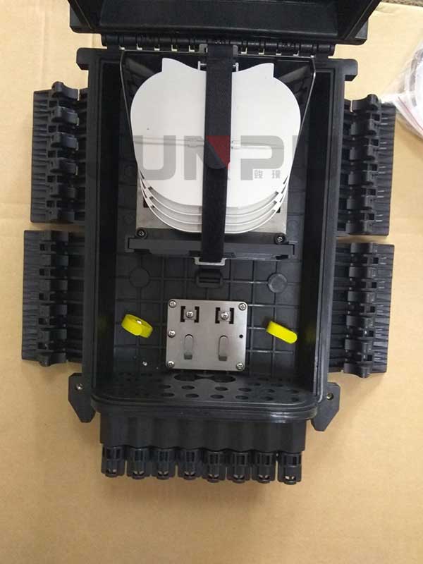 ip68 4 in 16 out fiber optic closure
