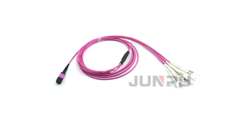 MPO-4xLC Duplex OM4 Breakout Cable